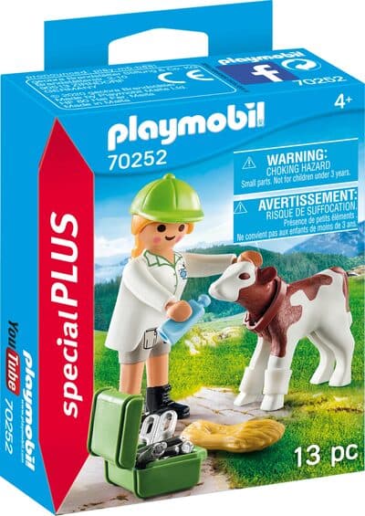 Tierärztin mit Kälbchen