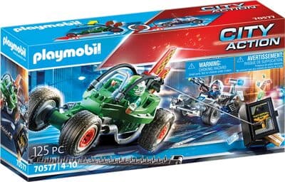 Polizei-Kart: Verfolgung des Tresorräubers
