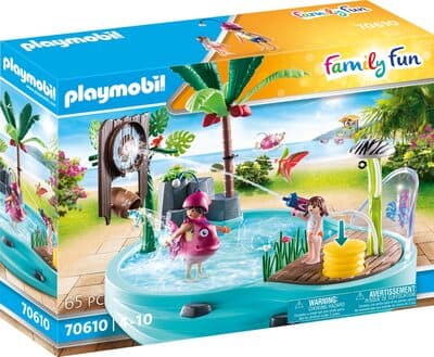 Spaßbecken mit Wasserspritze
