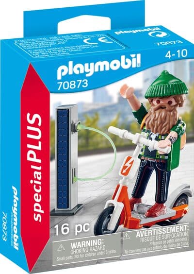 Hipster mit E-Roller