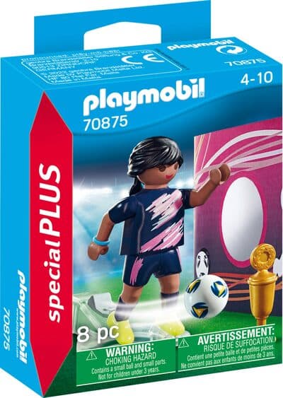 Fußballerin mit Torwand