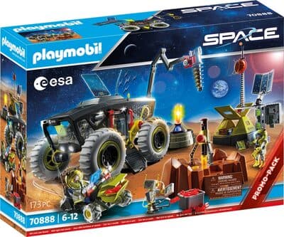 Mars-Expedition mit Fahrzeugen