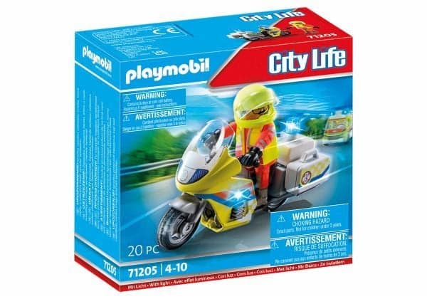 City Life 71205 Notarzt-Motorrad mit Blinklicht