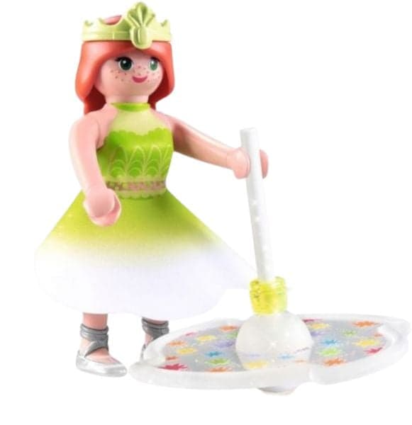 Himmlischer Regenbogenkreisel mit Prinzessin