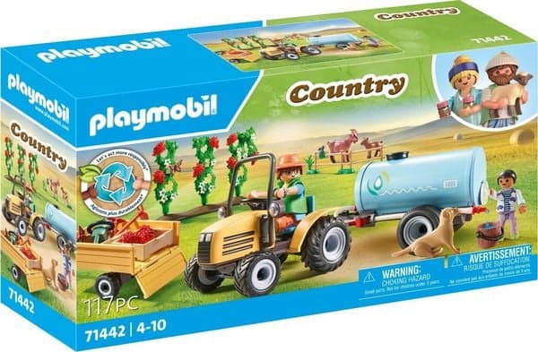 Country Traktor mit Anhänger und Wassertank