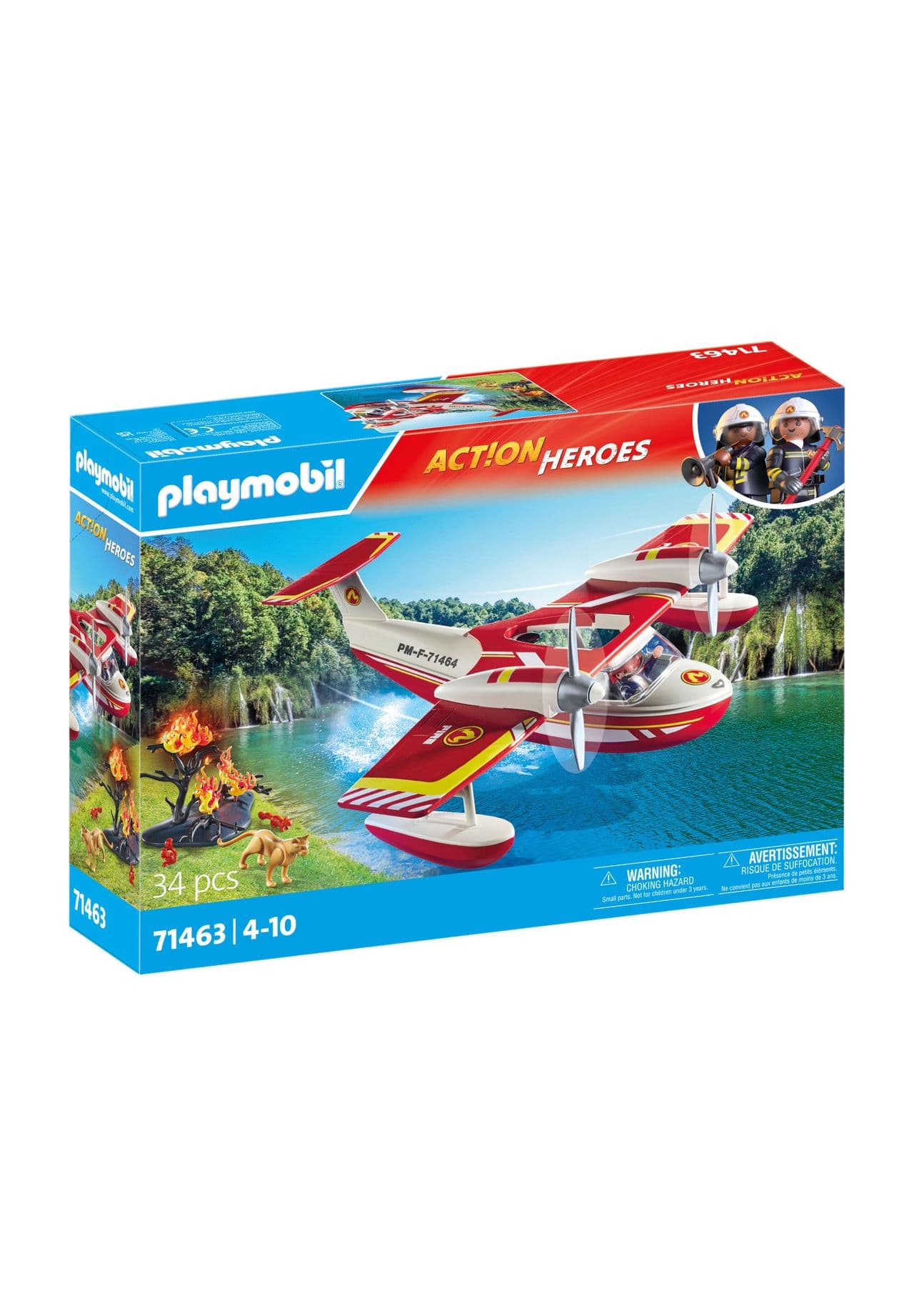 Act!on Heroes - Feuerwehrflugzeug mit Löschfunktion