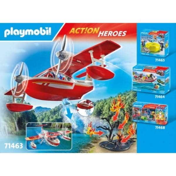 Feuerwehrflugzeug mit Löschfunktion