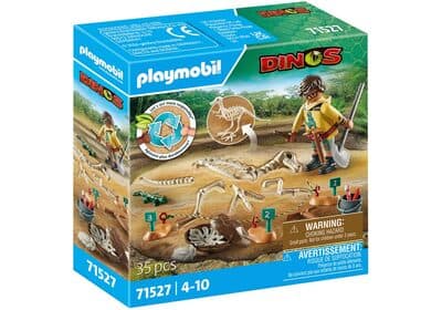 Ausgrabungsstätte mit Dino-Skelett