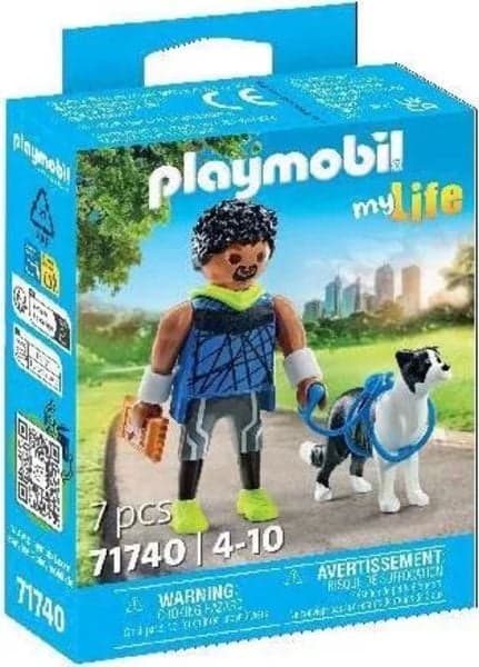 Jogger mit Border Collie