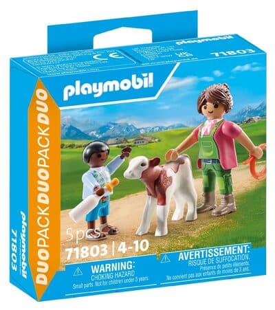 DuoPack Bäuerin mit Kind und Kalb