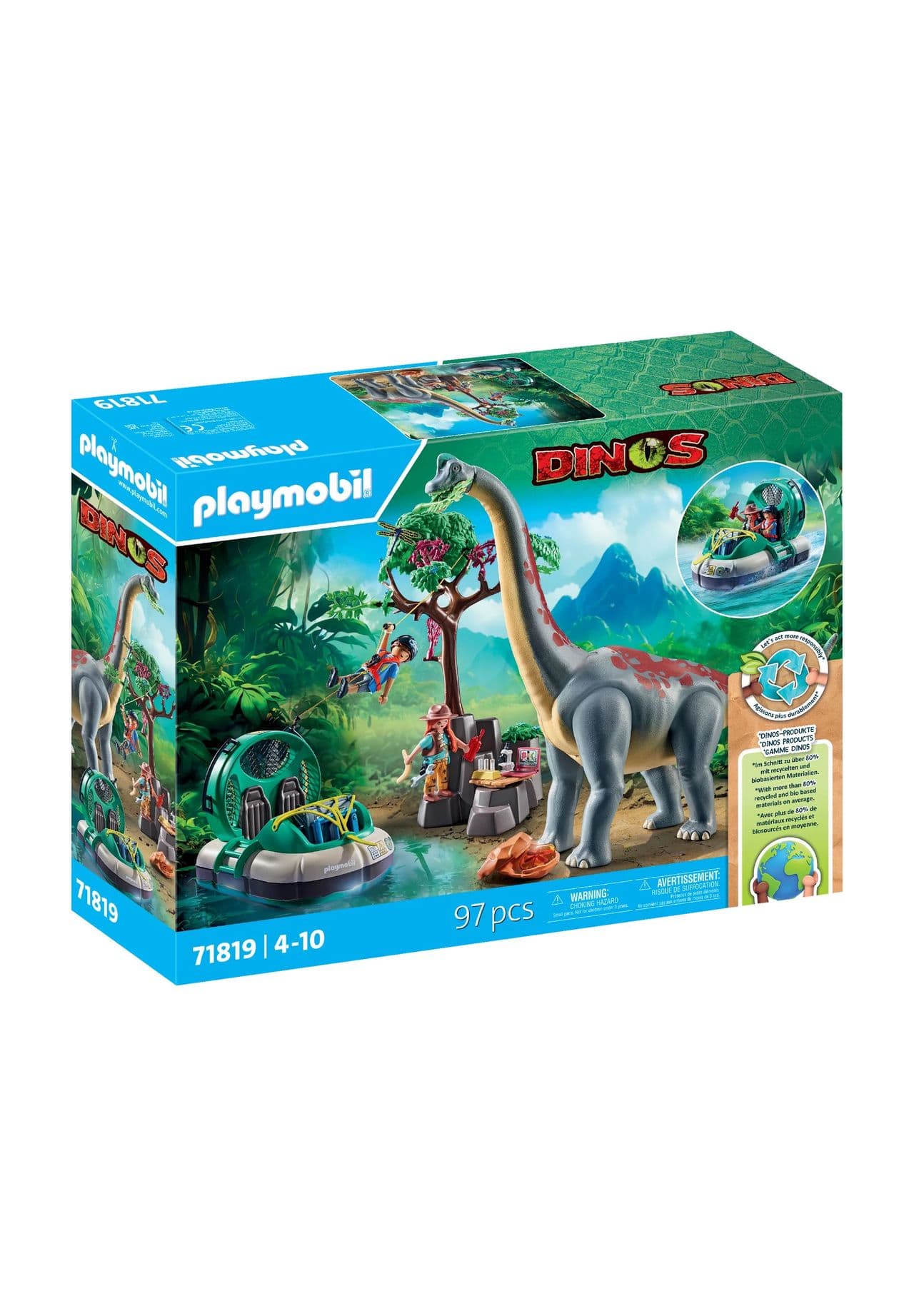 Dinos - Brachiosaurus-Begegnung mit Luftkissenboot