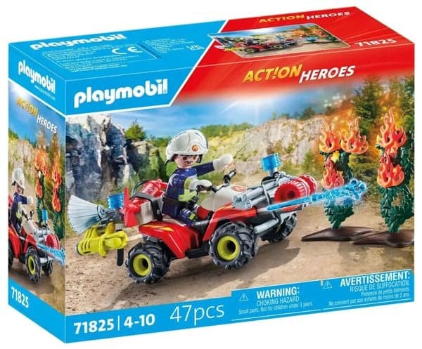 Feuerwehr Quad löscht Heckenbrand