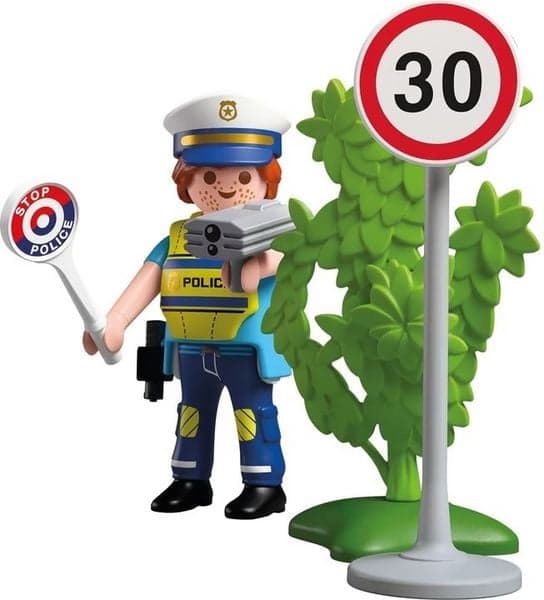 Polizist mit Radar