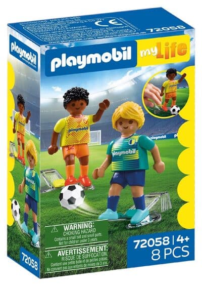 Fussballspieler und Fussballspielerin