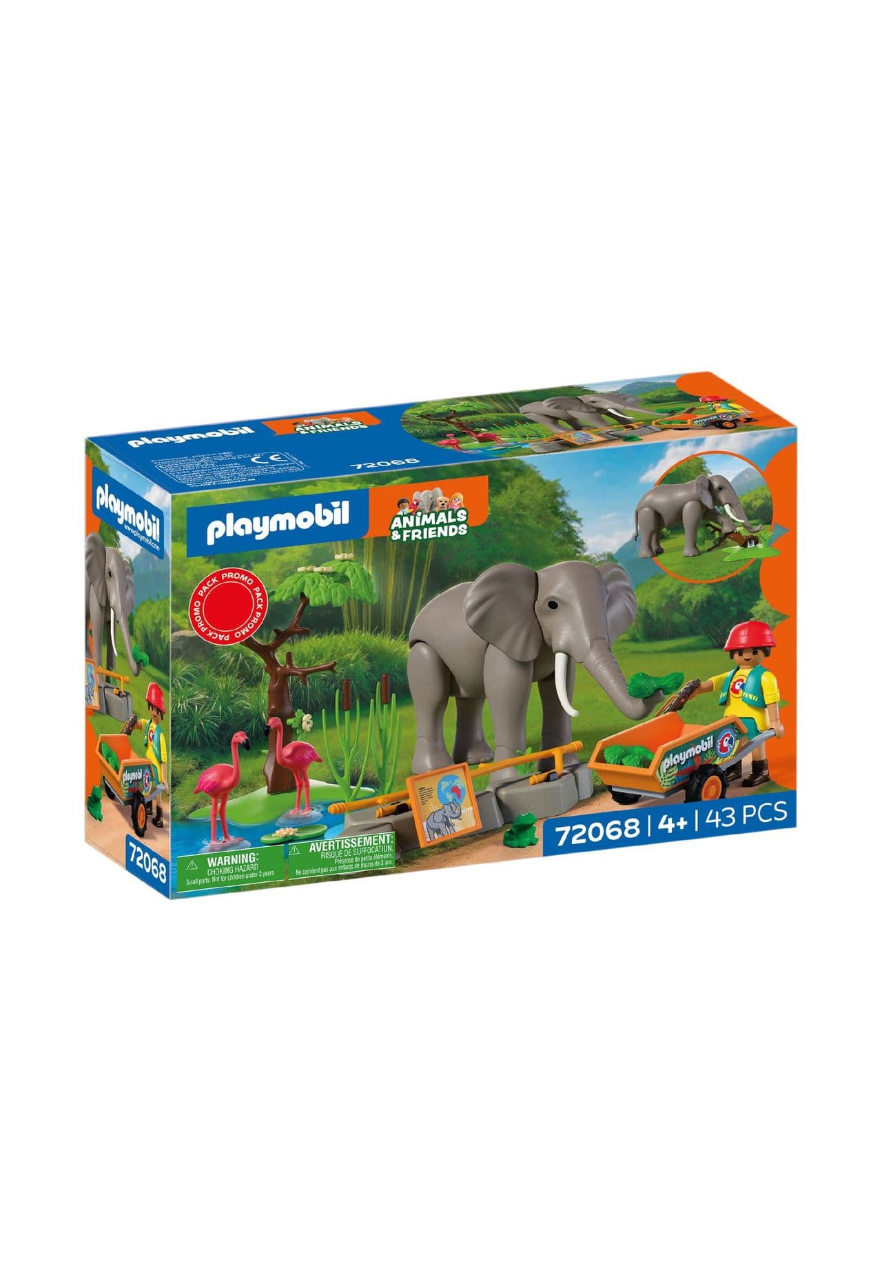 Elefant mit Tierpfleger 72068, 152 MEHRFARBIG, 99