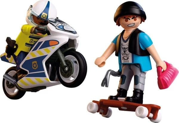Verfolgungsjagd mit Motorrad