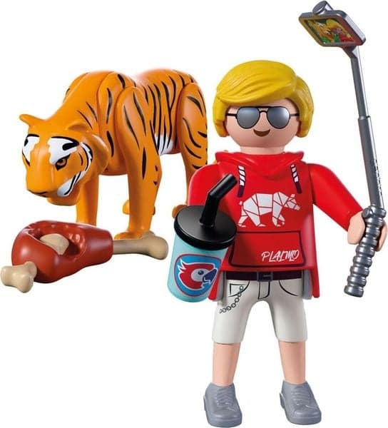 Zoo: Tiger und Besucher