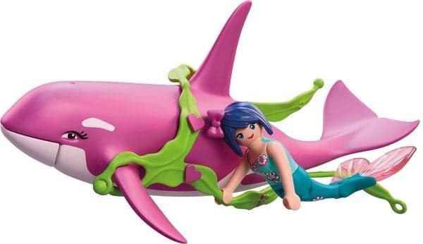 Orca mit Meerjungfrau