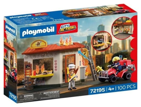 Feuerwehr-Quad mit Burger-Bude